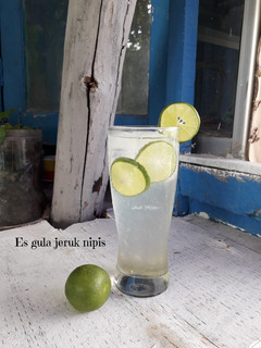 Foto resep Es gula jeruk nipis khas resto bali