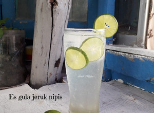 Foto resep Es gula jeruk nipis khas resto bali
