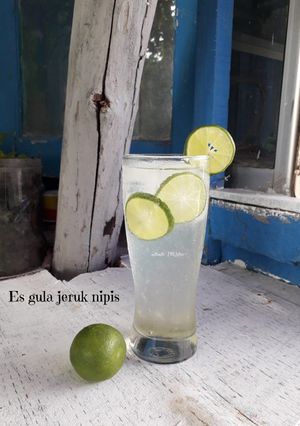 Foto resep Es gula jeruk nipis khas resto bali