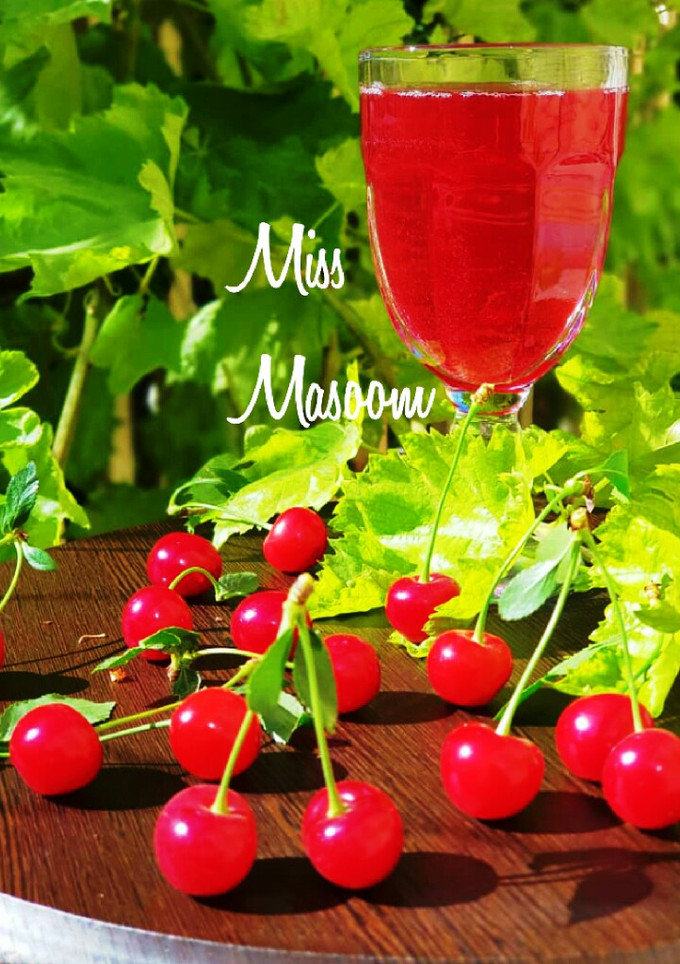 عکسی از دستور شربت آلبالو