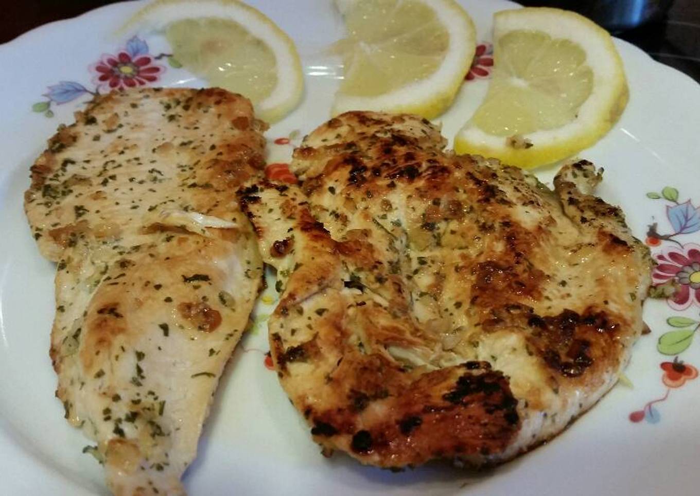 Pechuga de pollo al limón