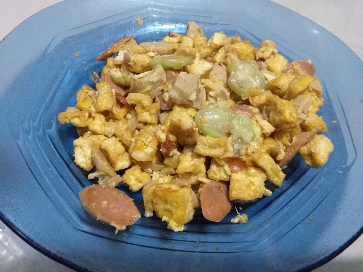 Cara Gampang Membuat Resep 23. Oseng Tahu, Bakso, Sosis Campur Telor Orak Arik yang  Bikin Ketagihan Anti Ribet, Bikin Ngiler