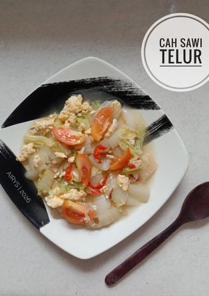 Foto resep Cah Sawi Telur