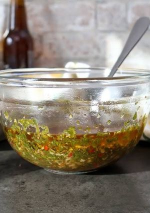 A picture of Traditional Argentine Chimichurri.