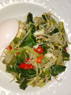 Foto resep Sawi Tauge Tumis Telur Asin