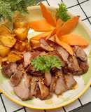 Lưỡi heo và khoai tây nướng