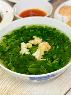 Hình của món Canh Cải Nấu Tôm.