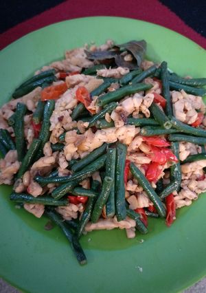 Foto resep Tumis cape (kacang panjang+tempe)