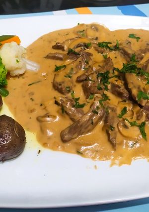 Una foto de Carne Strogonoff con Vegetales #308