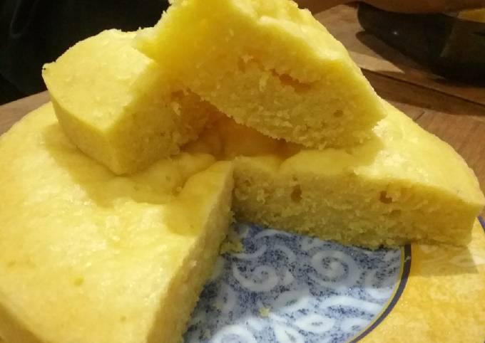 Resep Cake Kukus (Takaran 6 Sendok, no mixer)