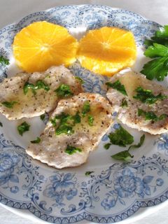 Una foto de Filetes de cerdo a la naranja