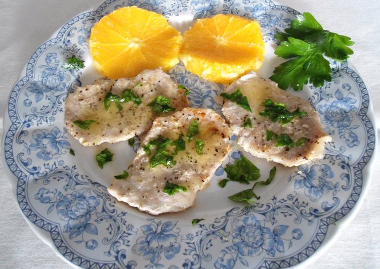 Filetes de cerdo a la naranja