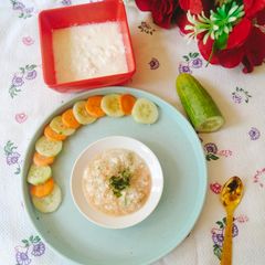 A picture of Cucumber Raita (khire / kakdi ka Raita).