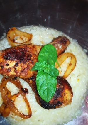 صورة لوصفة دجاج محمر 🍗 مع أرز 🍚