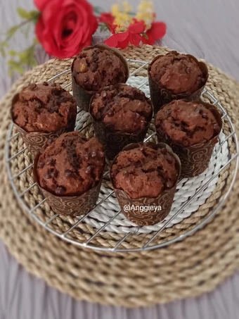 Cara Mudah Membikin Resep  Choco Banana Muffin yang Bikin Ngiler, Bikin Ketagihan
