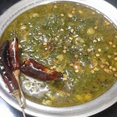 Spinach recipe (Palak Dal bhaji) A picture of Spinach recipe (Palak Dal bhaji).