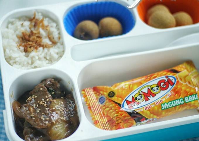 Resep Bekal Anak - Beef Teriyaki Simple Oleh Fauziyyah Hamis - Cookpad