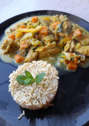 A picture of Mild Thai green curry.