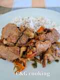 Χοιρινό Moo Shu με ρύζι καρύδας C&G