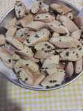 Cantucci con gocce di cioccolato fondente