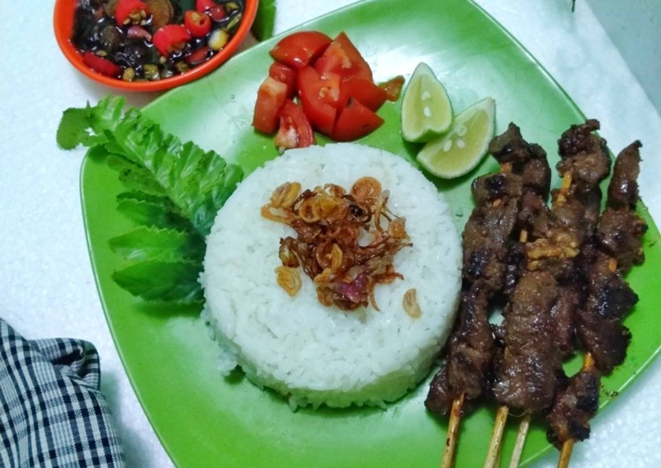 Sate Daging Sapi Sambel Kecap