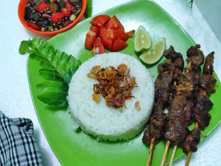 Cara Membuat Sate Daging Sapi Sambel Kecap Ekonomis Untuk Dijual