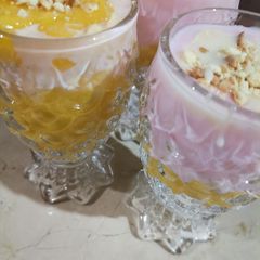 A picture of Mango pudding.