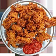 Aloo pyaj ke pakode A picture of Aloo pyaj ke pakode.