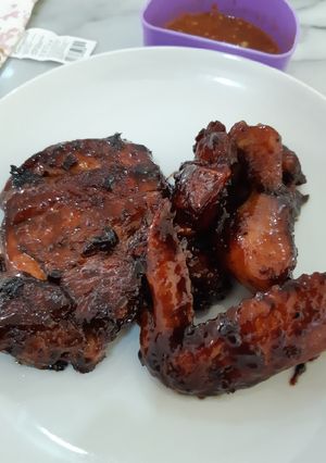 Foto resep Ayam panggang teflon bumbu minimalis