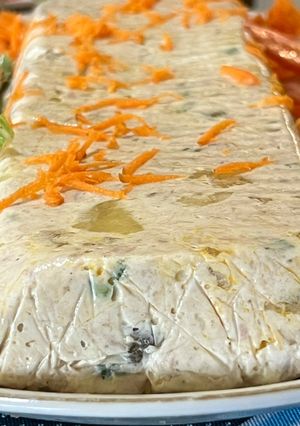 Una foto de Aspic de atún