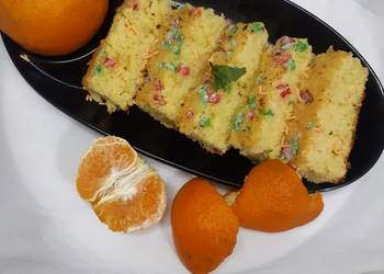 How to Make Tasty Orange tutti frutti cake