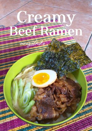 Foto resep Creamy Beef Ramen