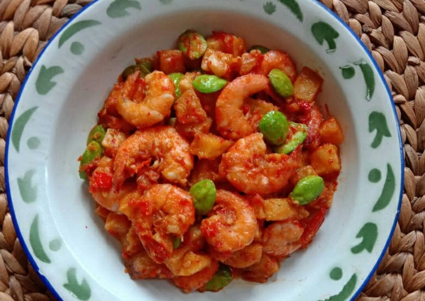 Sambal Udang Kentang Pete Super Pedes