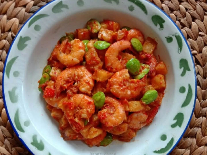 Easy Steps Prepare Recipes Sambal Udang Kentang Pete Super Pedes the  Makes Drooling Can Pamper Your Tongue.