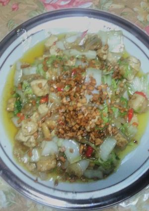 Foto resep Tumis Sawi Putih + Tahu Saus Tiram