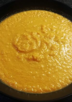 Une photo de Velouté carottes/cacahuète (vegan)