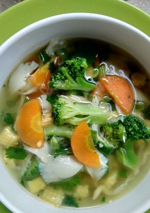 Foto resep Sop brokoli jamur