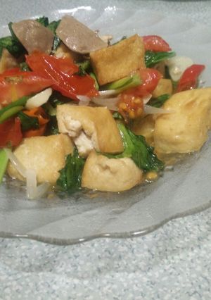 Foto resep Tumis sawi tahu
