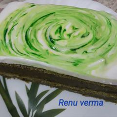 Palak cake A picture of Palak cake.