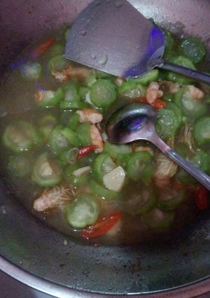 Foto resep Sayur gambas udang terasi #BikinRamadanBerkesan