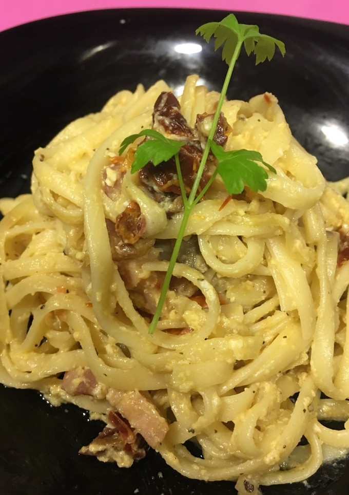 Una foto de Pasta al huevo en olla newcook