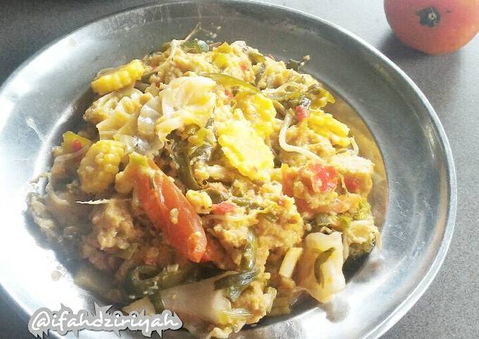 Sayur lodeh (oncom)