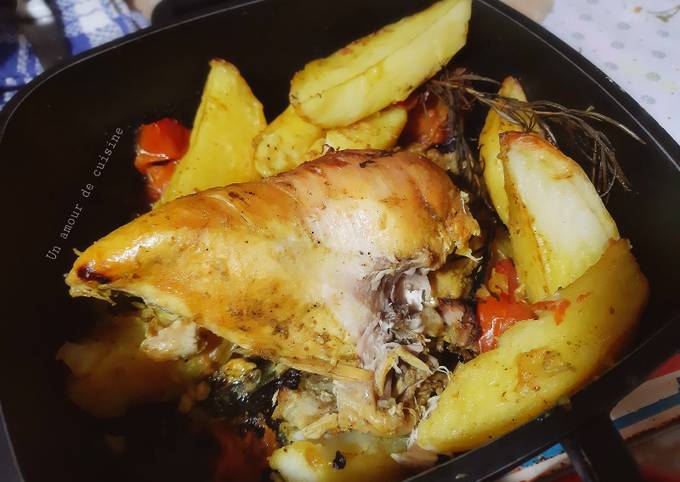 Tajine de poulet aux pommes de terre au four 🍴