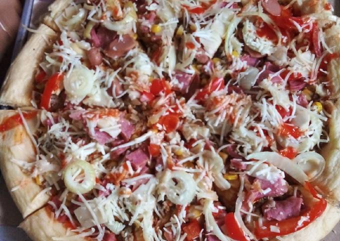 Resep Pizza homemade ala dapur rd Anti Gagal