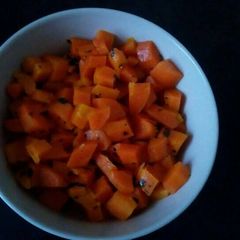 A picture of Carrots and parsley.