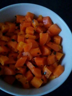 A picture of Carrots and parsley.