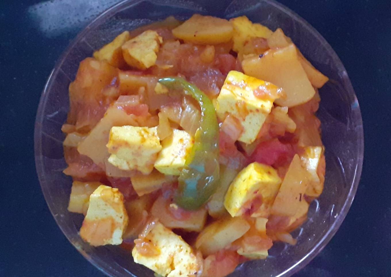 Paneer potato sabzi