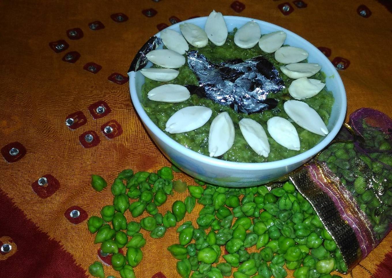 Fresh green gram halwa