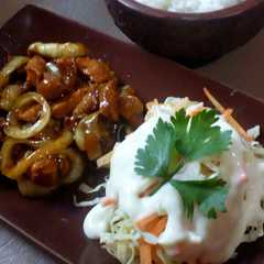 รูปของ Simple Chicken Teriyaki with Salad