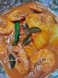 Kari udang dengan nanas